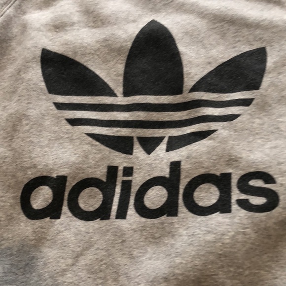 Adidas Trefoil grey crewneck sweatshirt - Picture 2 of 4